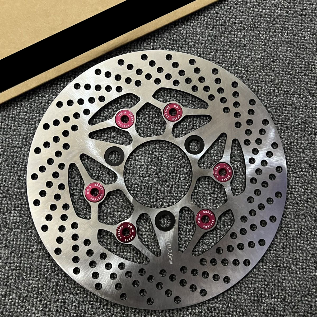 Universal 220mm Motorcycle Brake Disc Floating Disk Rotor Brake 3 Hole ...
