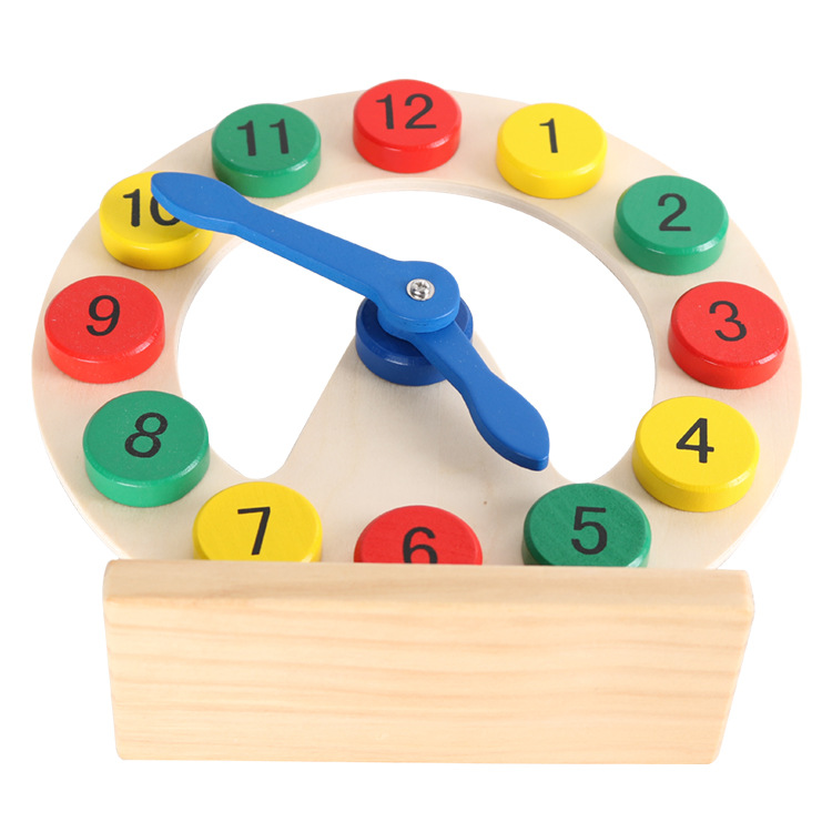 Treeyear Montessori Wooden Toys Learn to Tell Time Wooden Digital Clock ...