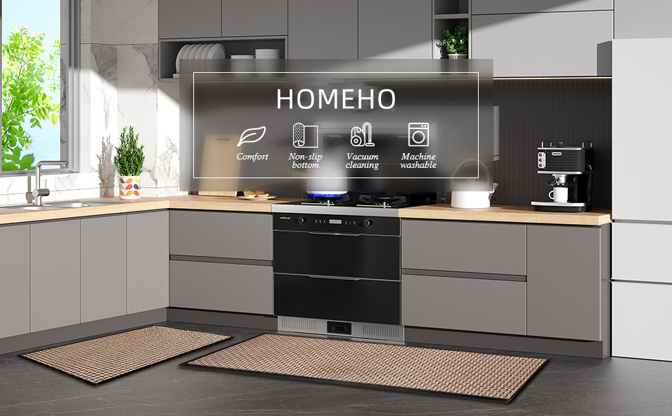 Kitchen Mat Non Slip Washable Kitchen Floor Mats Cushioned Anti Fatigue ...