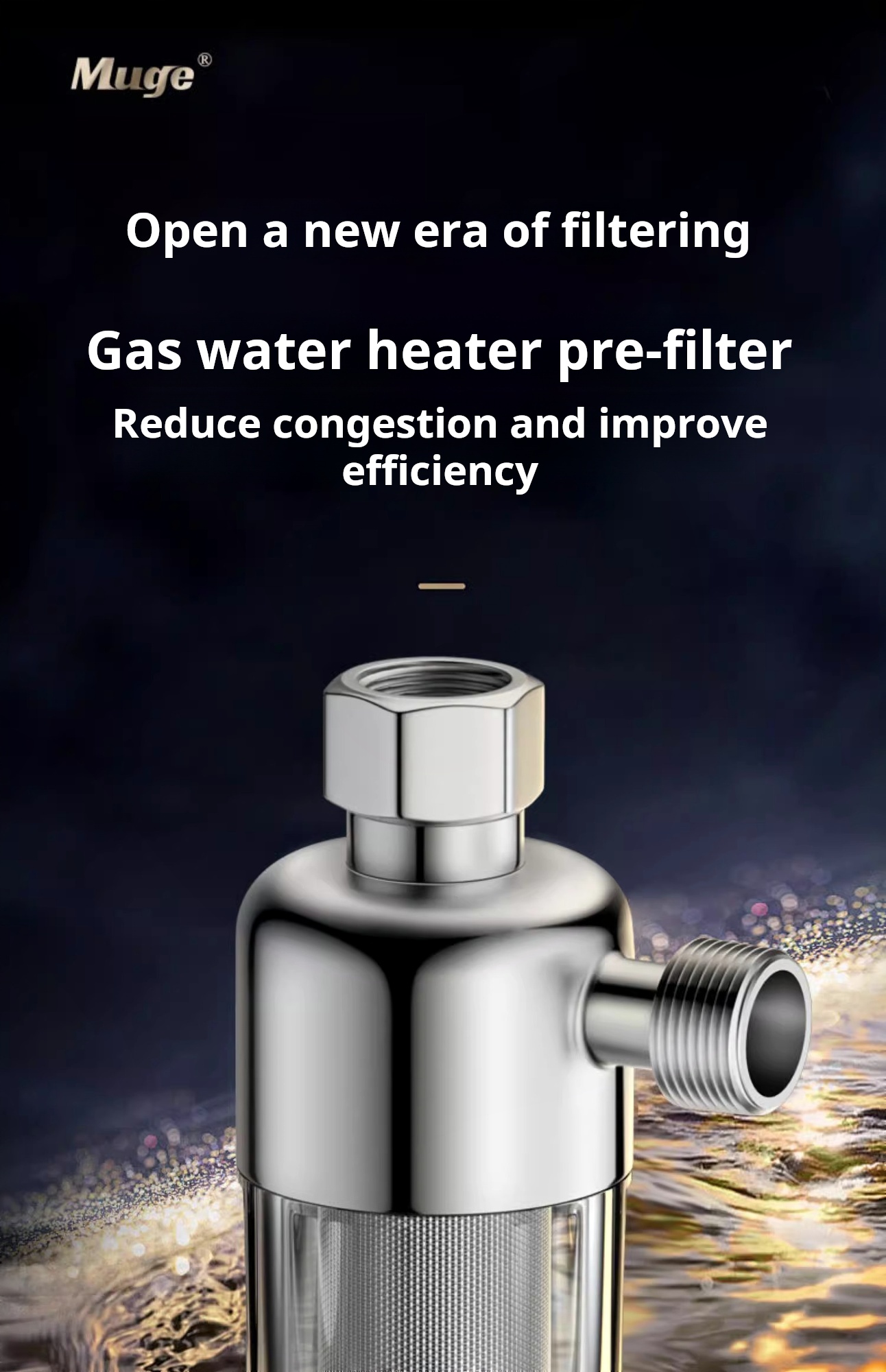 Pre filter for household use, no need to replace filter element wall ...