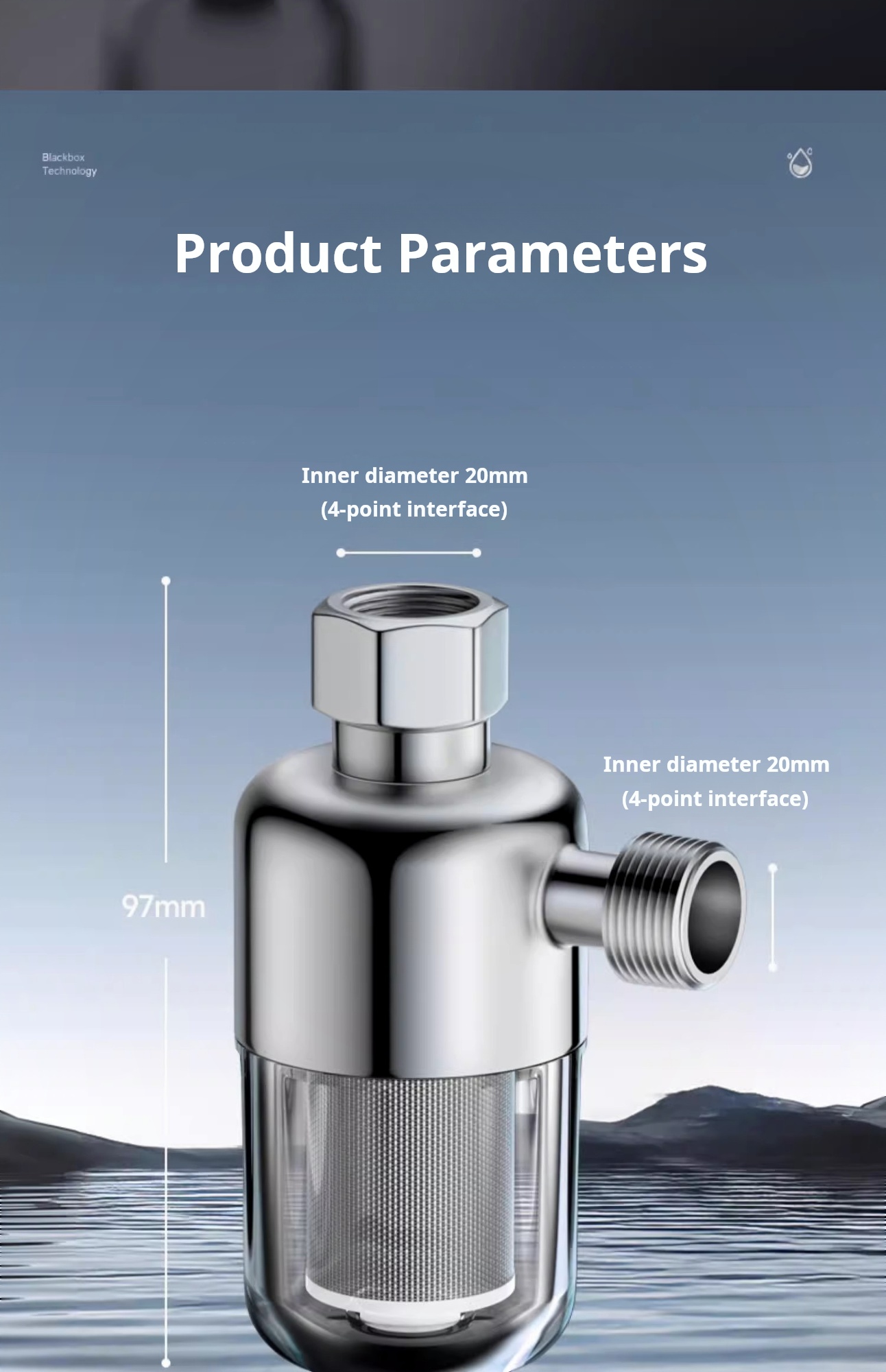 Pre filter for household use, no need to replace filter element wall ...
