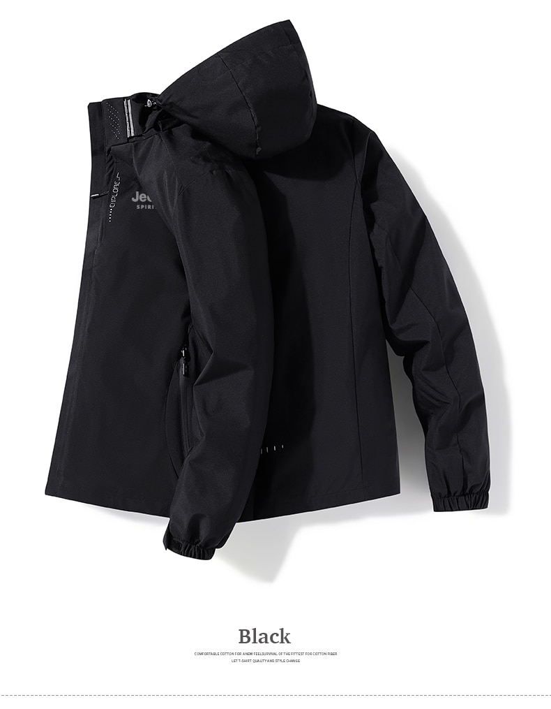 【2-3 days arrive!!!】JEEP SPIRIT Hiking Jackets For Men Waterproof ...