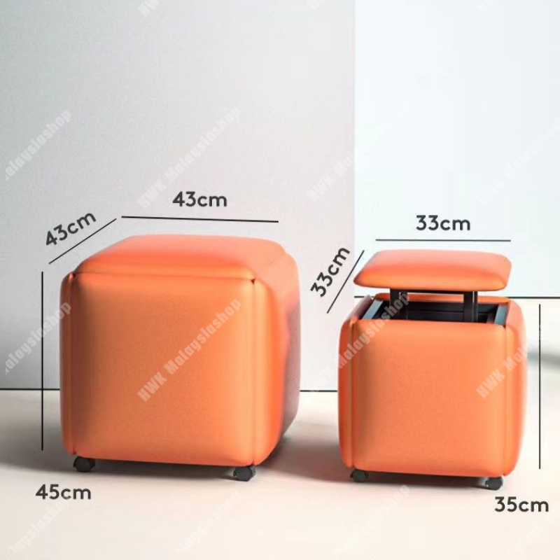 Nordic folding storage stool shoe stool multi-functional stool bench ...