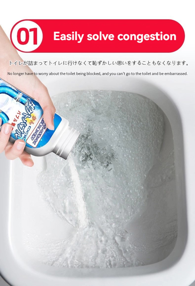 Clog Remover (Liquid/ Powder) Pipe Cleaner Powder Removing Blockage ...
