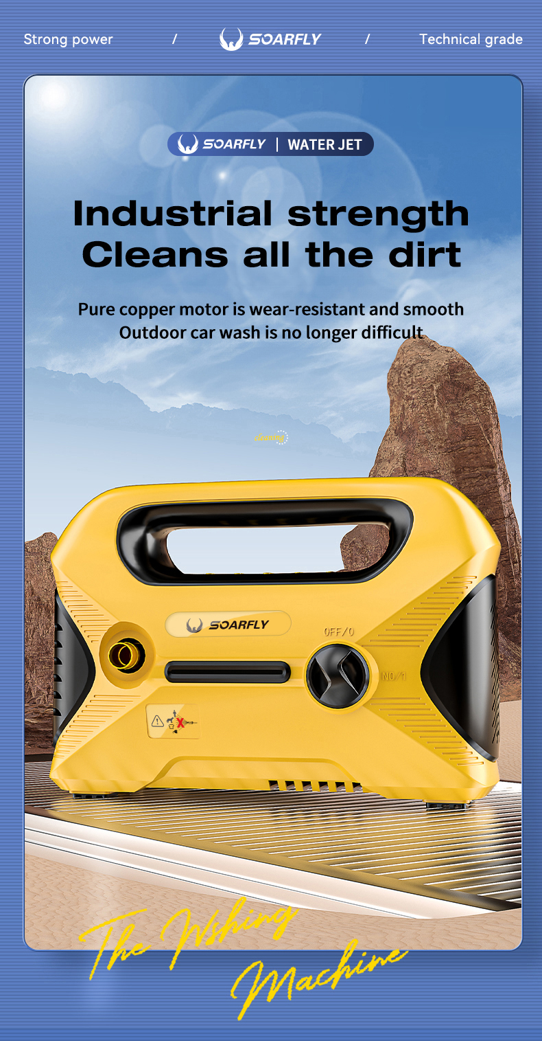SOARFLY Water jet High Pressure Cleaner Water Jet Sprayer Machine Mesin ...