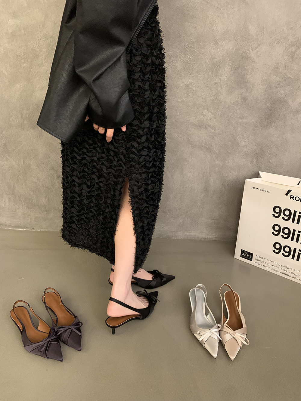 SWEETC Kasut raya perempuan Raya Heels Shoes for Women French Pointed ...