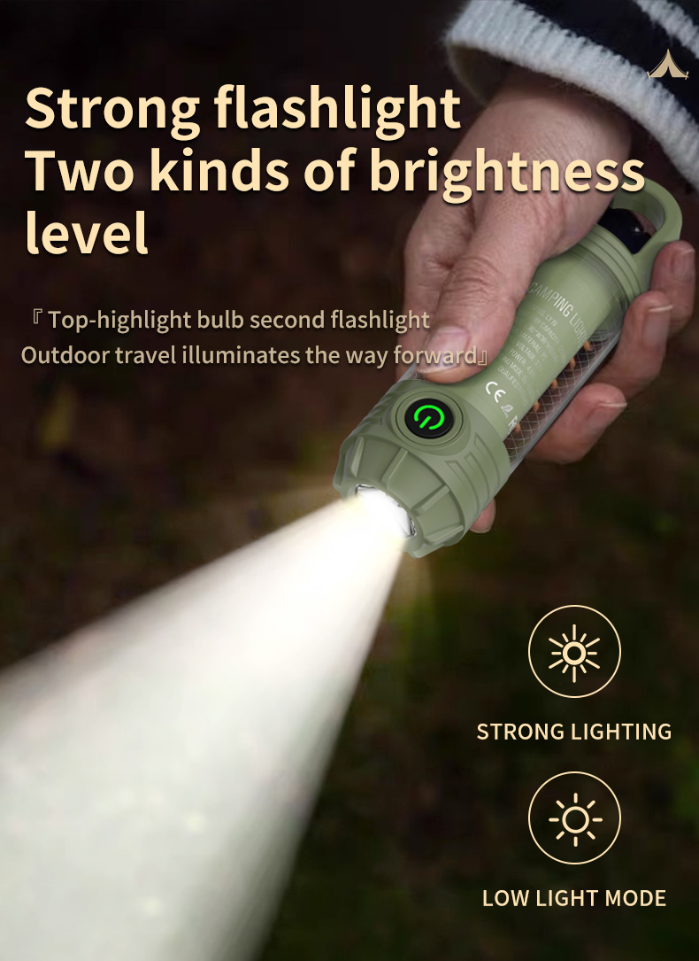 Outdoor portable camping light with multiple light multi functional ...