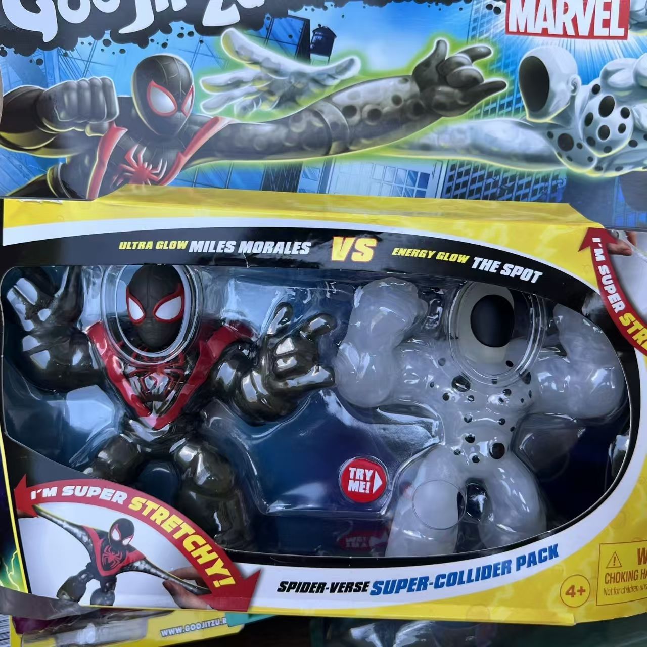 Heroes of Goo Jit Zu Marvel Glow Surge Spider-Verse Super Collider