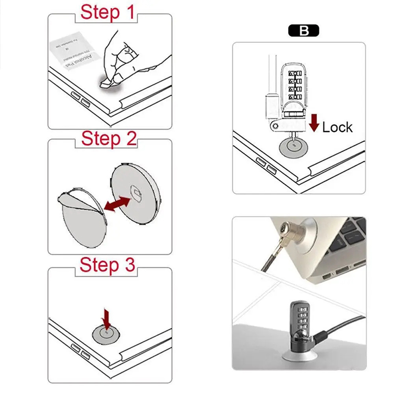 Remote Control Lock Security Anchor Base Plate Desk Mount Anti-theft