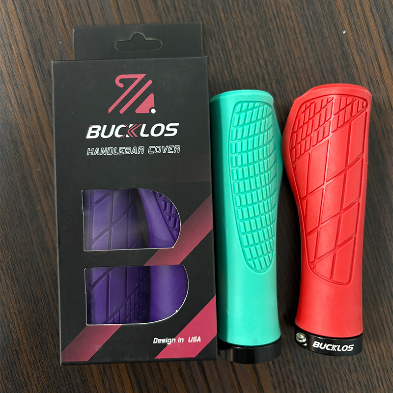 BUCKLOS Ergonomic Locking Mountain Bike Handle Silicone Anti-slip ...