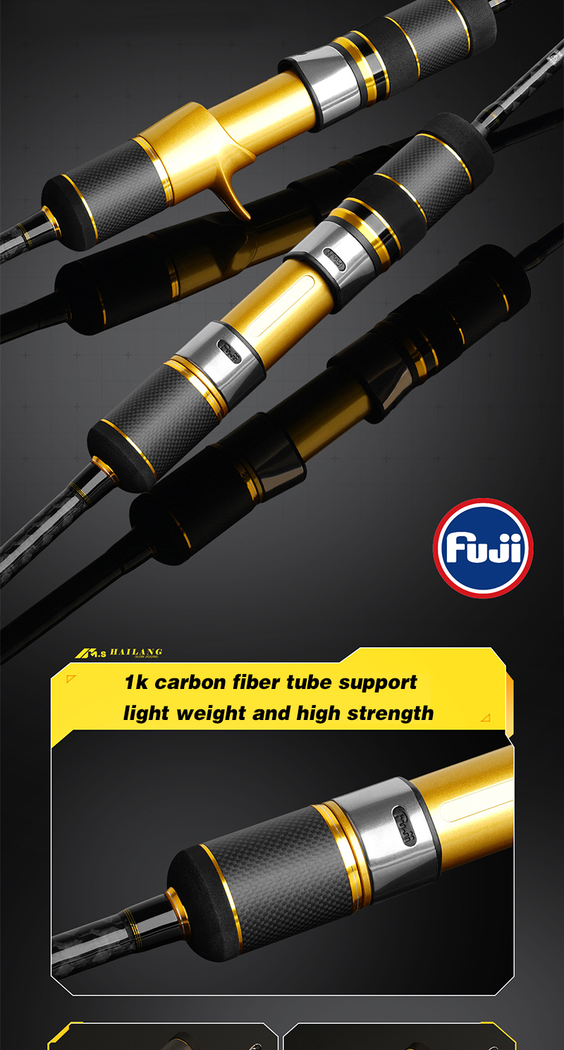 FUJI jigging solid carbon fiber fishing rod 100-350g spinning/bait ...