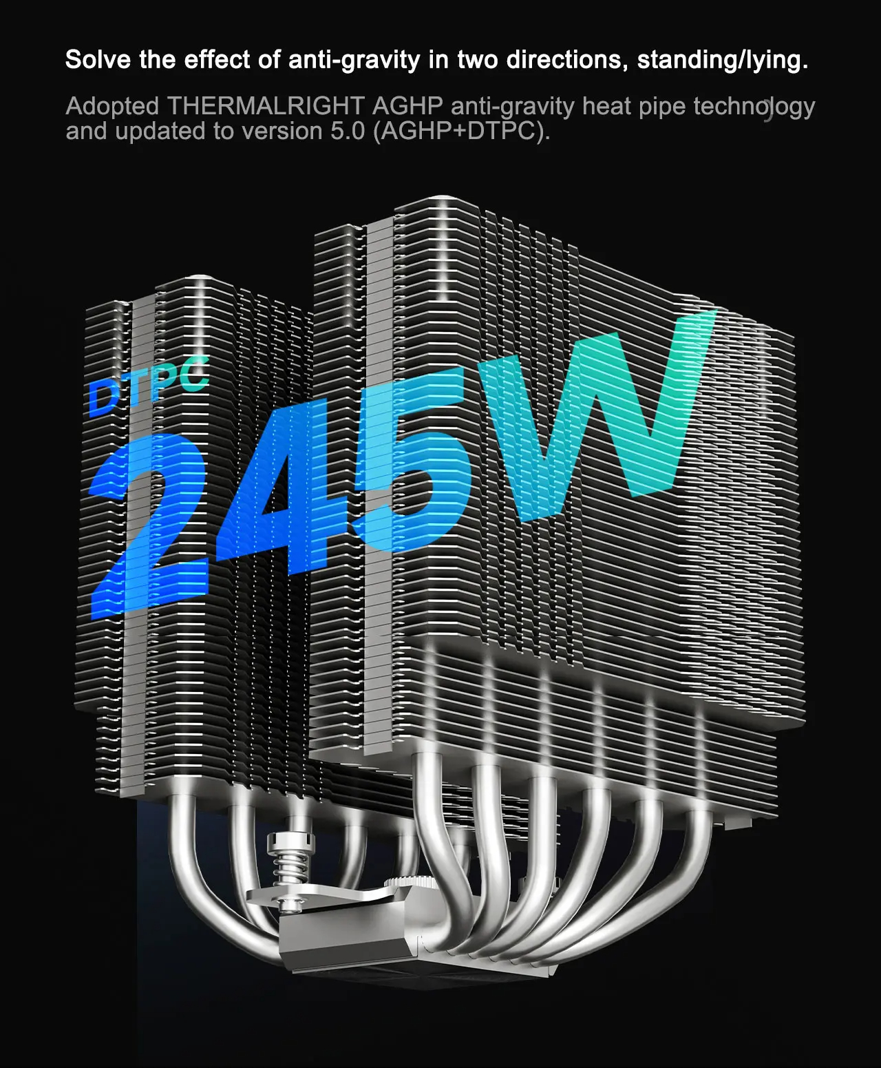 Thermalright PA120 ARGB Digital LCD display CPU Air Cooling Radiator 6 ...