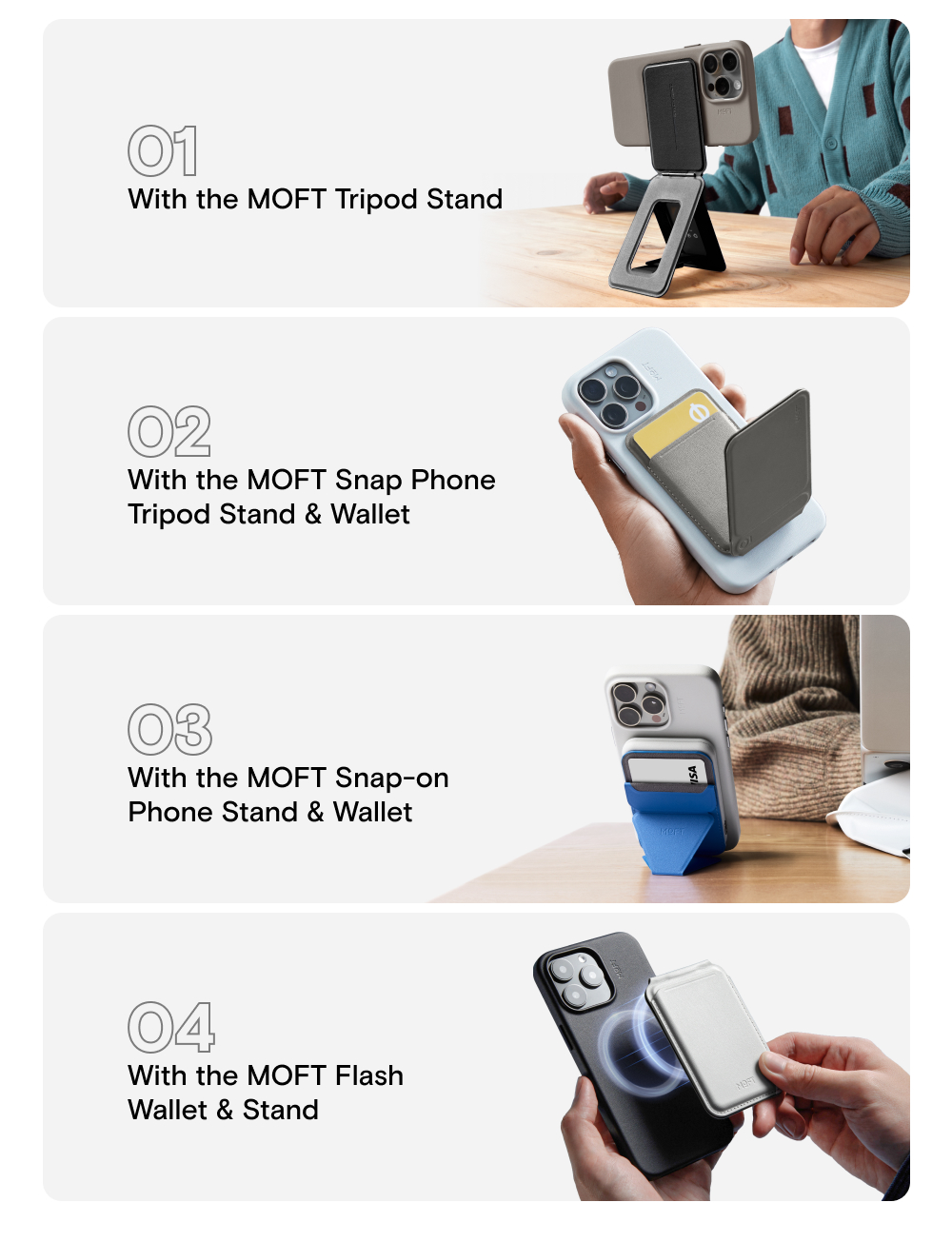 MOFT Snap on Phone Cases MOVAS™-Magnetic Compatible For iPhone 15 ...