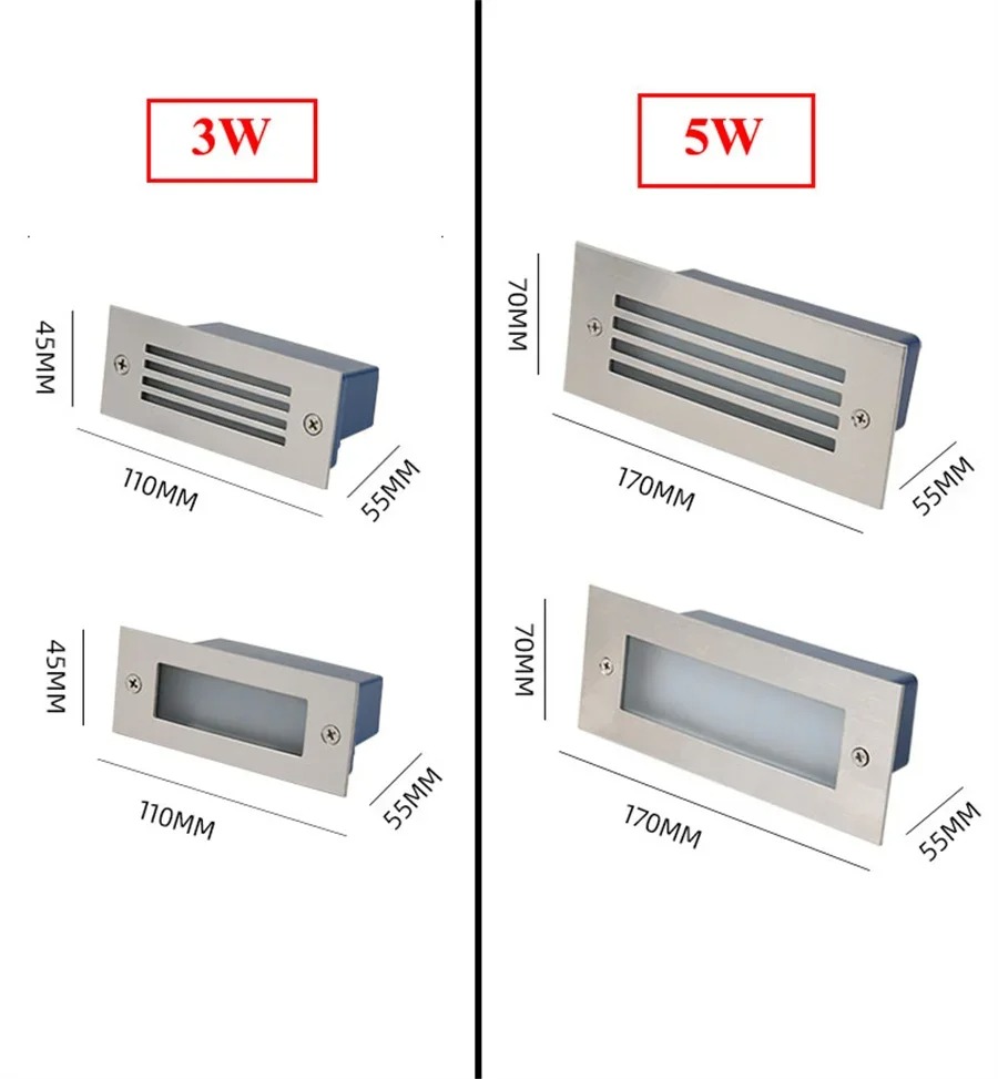IP65 Waterproof LED Step Stair Light Outdooor Embedded LED Step Wall ...