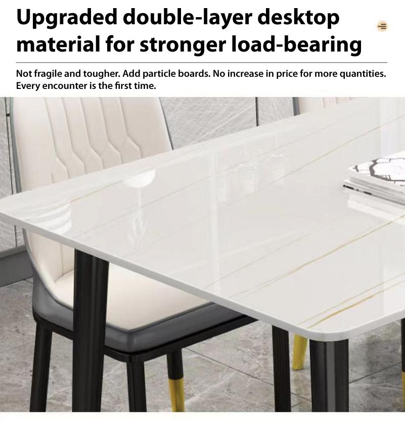 120CM Luxury Dining Table Set 1 Table+4 Chairs/Butterfly Chairs/Nordic ...