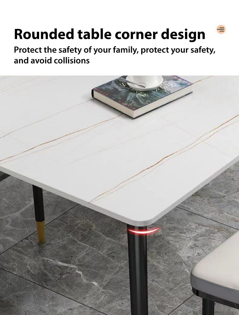 120CM Luxury Dining Table Set 1 Table+4 Chairs/Butterfly Chairs/Nordic ...