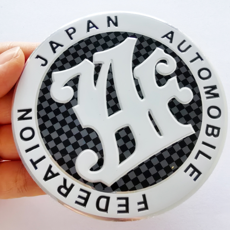 1 X 90mm Big JAF JAPAN AUTOMOBILE FEDERATION Car Auto Motor Emblem ...