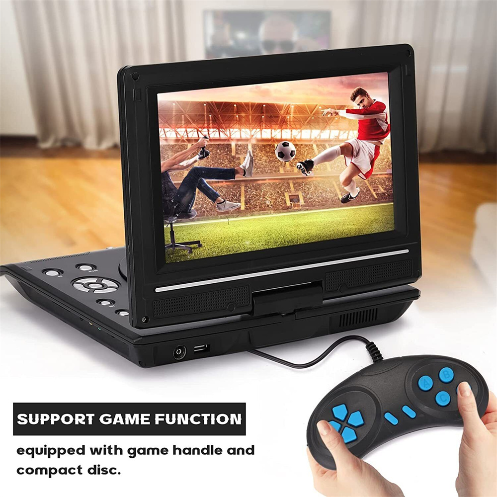 9.8 Inch Portable DVD Player CD MP4 VCD Player with Bluetooth Speaker ...
