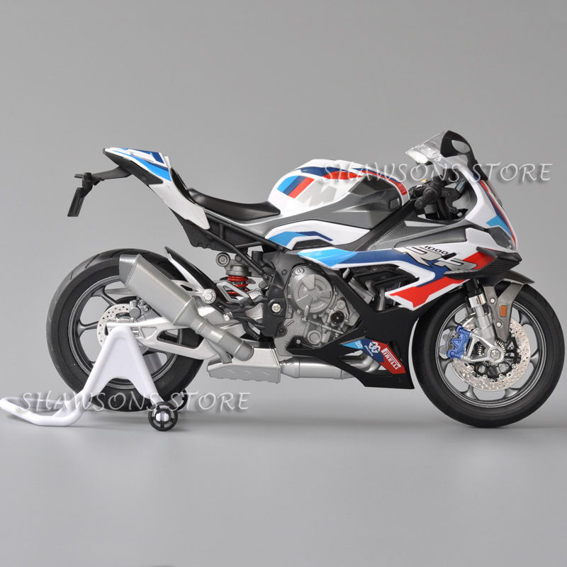 1:9 Scale Diecast Motorcycle Model Toy BMW M1000RR Racing Sport Bike ...