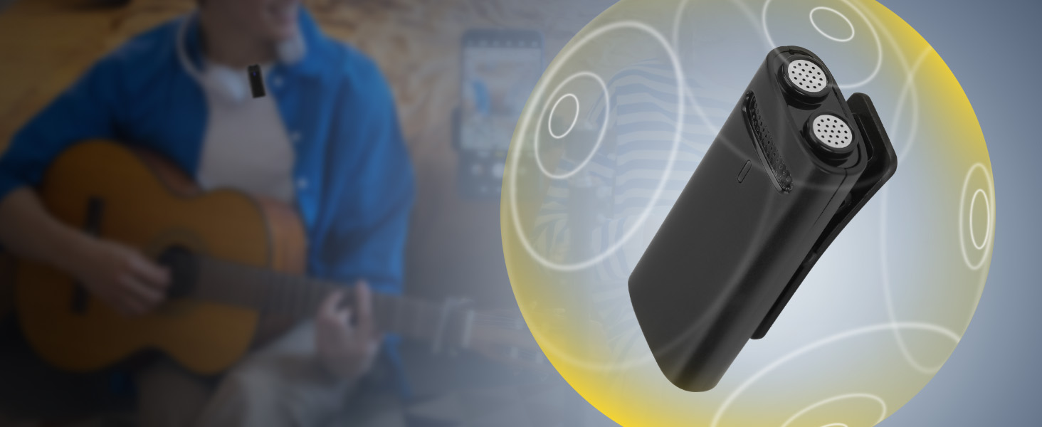 Retekess TG103 Wireless Lapel Microphone AI Noise Reverberation Array ...