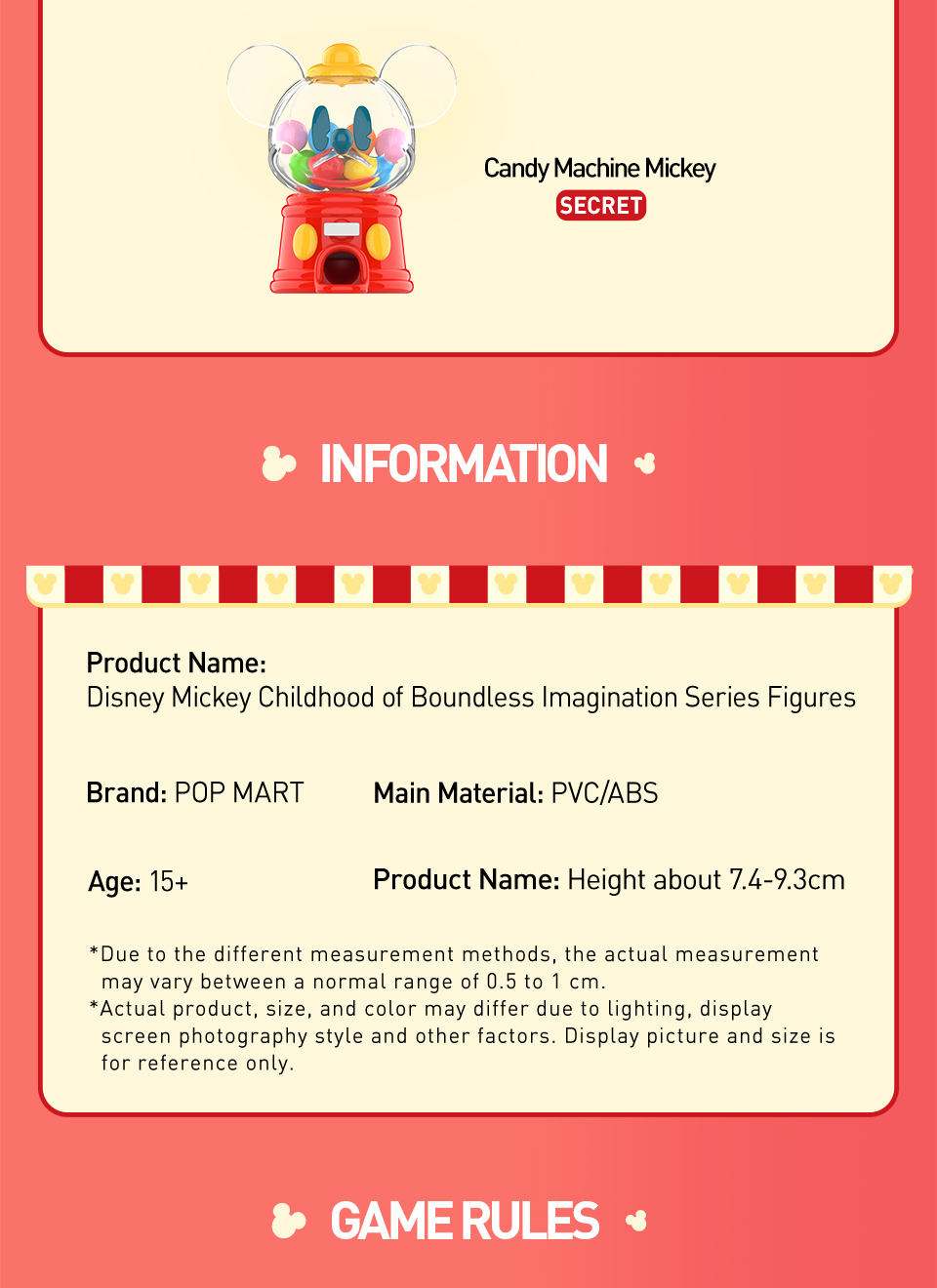 POP MART Disney Mickey Childhood of Boundless Imagination