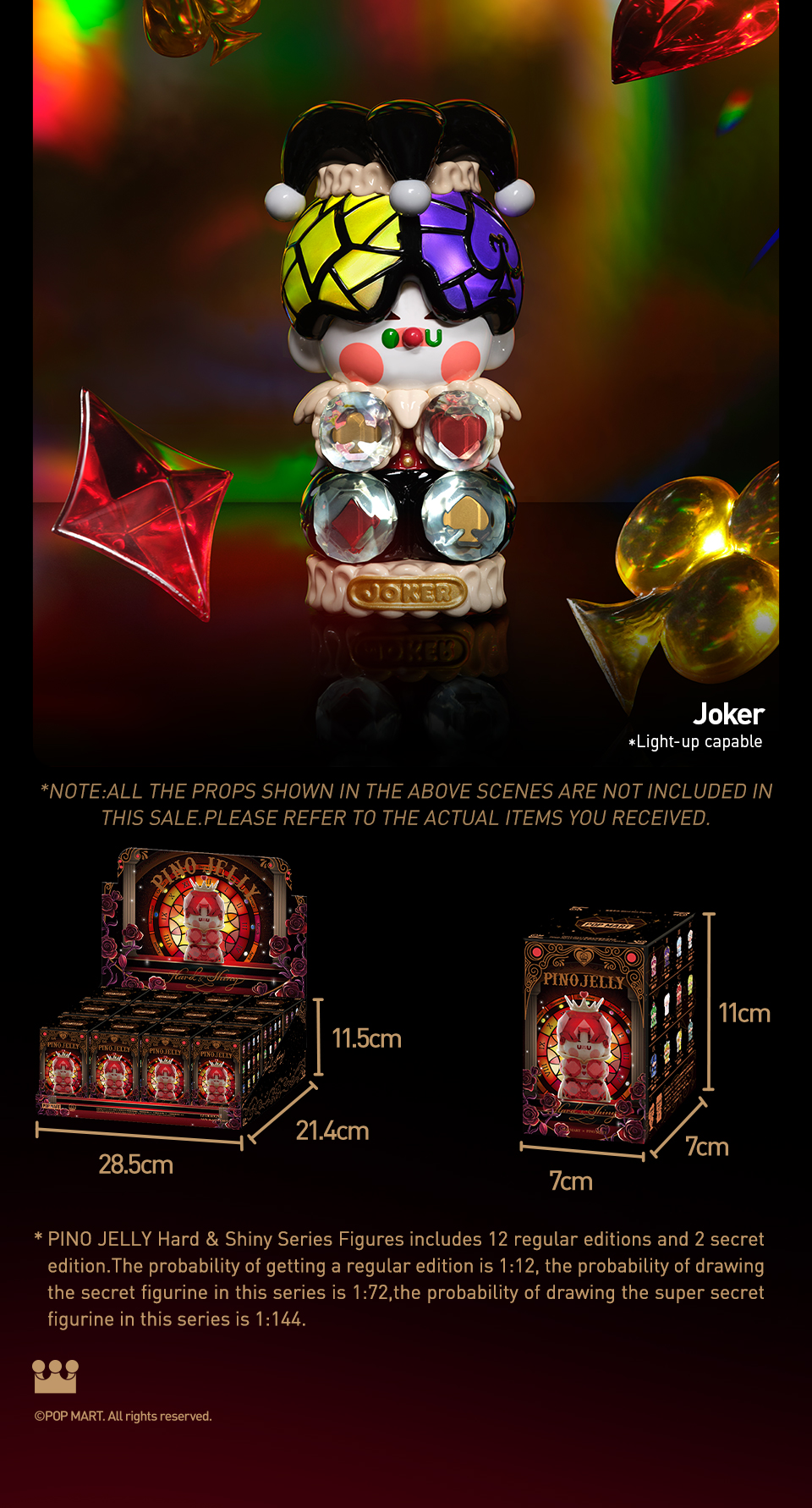 POP MART PINO JELLY Hard & Shiny Series Figures Blind Box