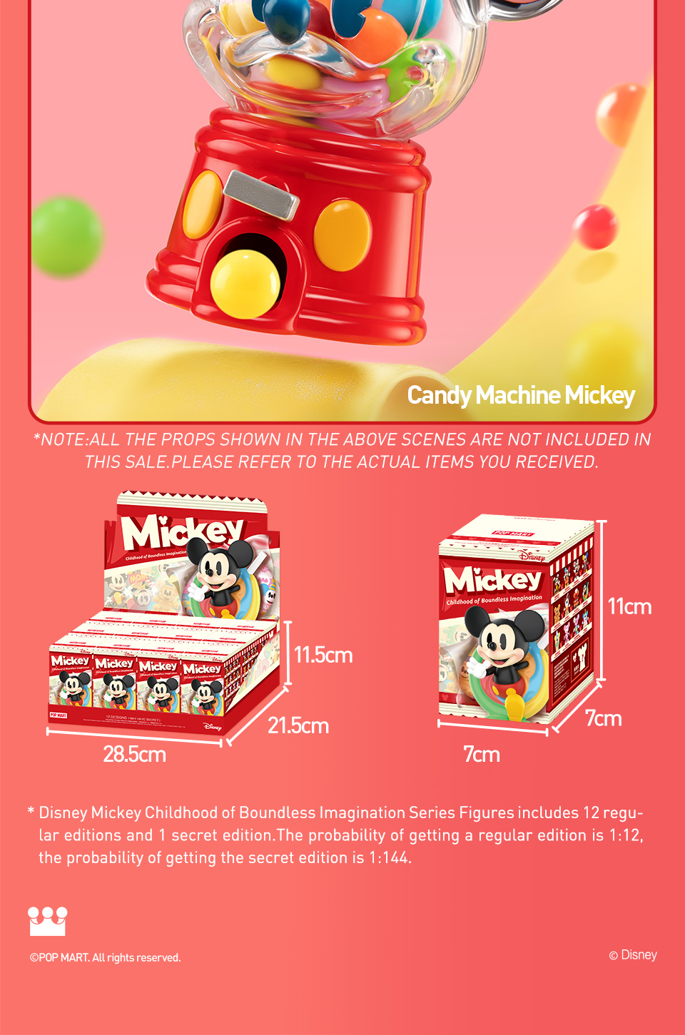 POPMART Mickeyディズニー ミッキー シークレットキャンディマシーン