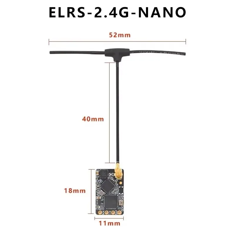 ELRS 2.4GHz NANO ExpressLRS Receiver With T Type Antenna Support Wifi ...