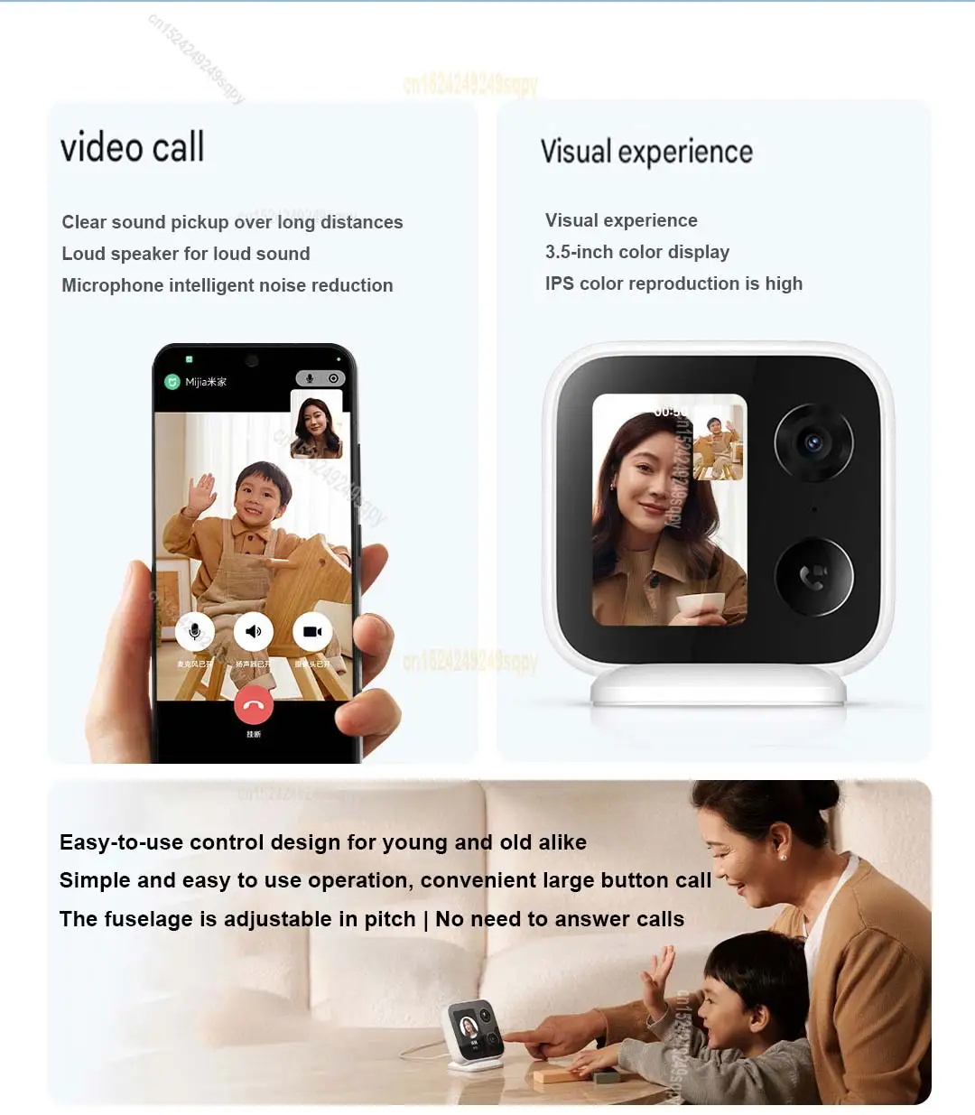 NEW Xiaomi Smart Camera Video Call Version Two-way Call AI Face ...