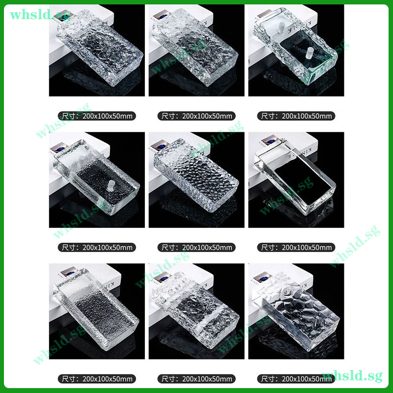 Transparent Crystal Glass Bricks Partition Wall Internet Celebrity ...