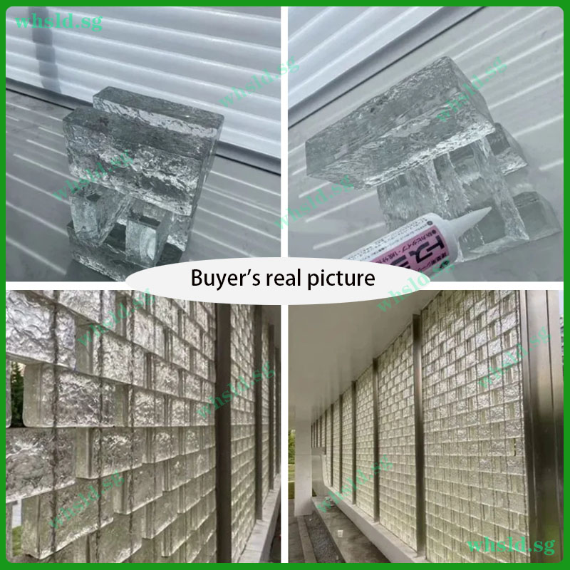 Transparent Crystal Glass Bricks Partition Wall Internet Celebrity ...