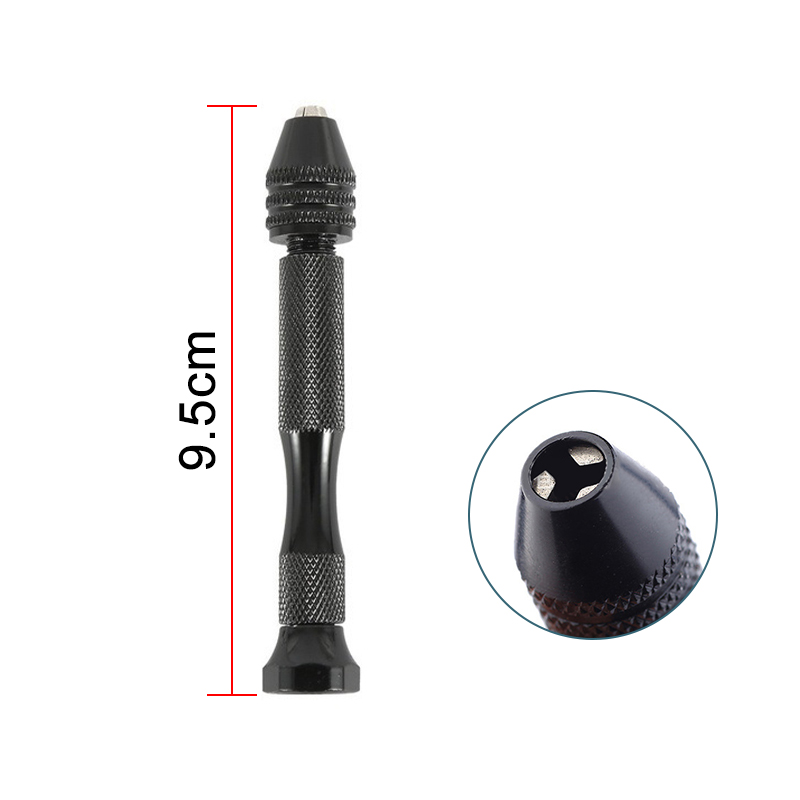 KIPRUN 49pcs Mini Micro Aluminum Hand Drill with Keyless Chuck HSS ...