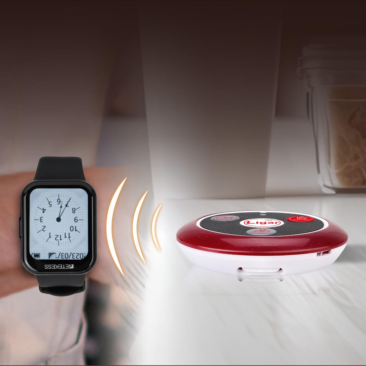 Retekess TD113-T114 Sistema Di Chiamata Wireless, Pager Per Caregiver