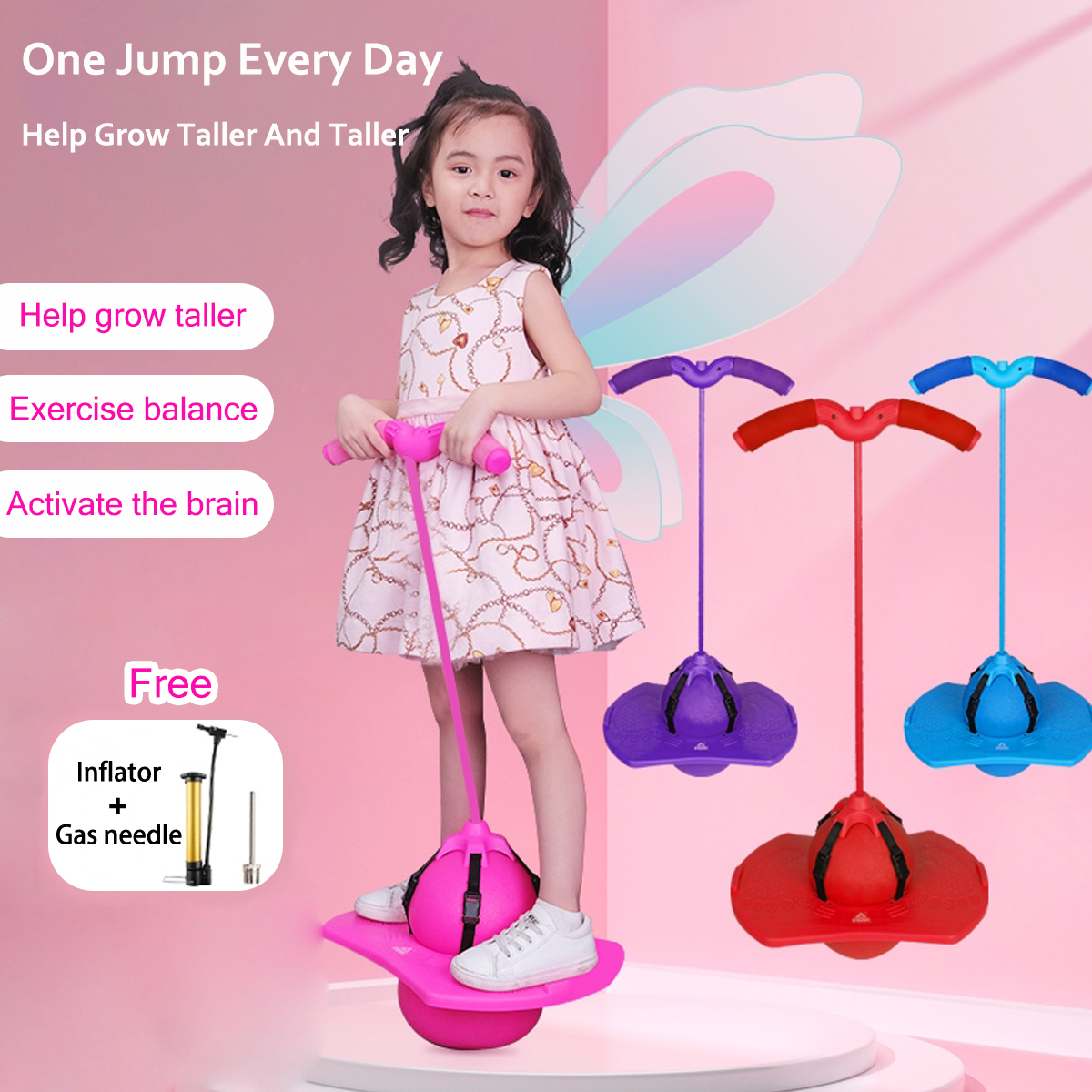 【Local Seller】hopping ball Bouncing Ball Adult Balance Jumping Outdoor ...