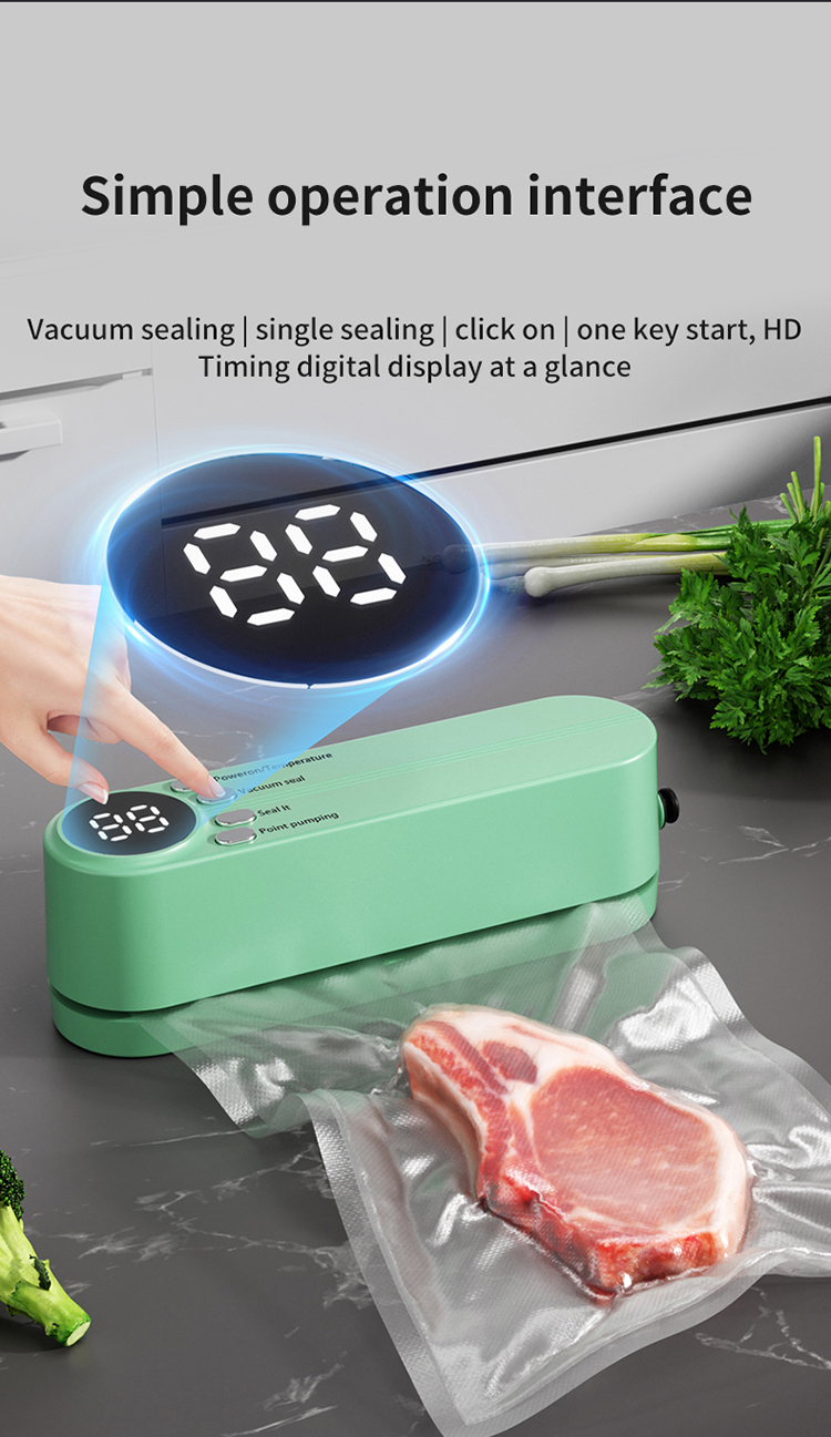 DoCatop 7-in-1 Automatic Food Vacuum Sealer – 85Kpa Powerful Suction, 125W, Fast & Continuous Sealing With Bags & Rolls Included - View #4