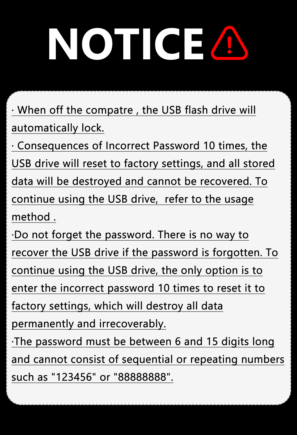 Secure USB Drive , 256GB Encrypted Flash Hardware Password , With ...