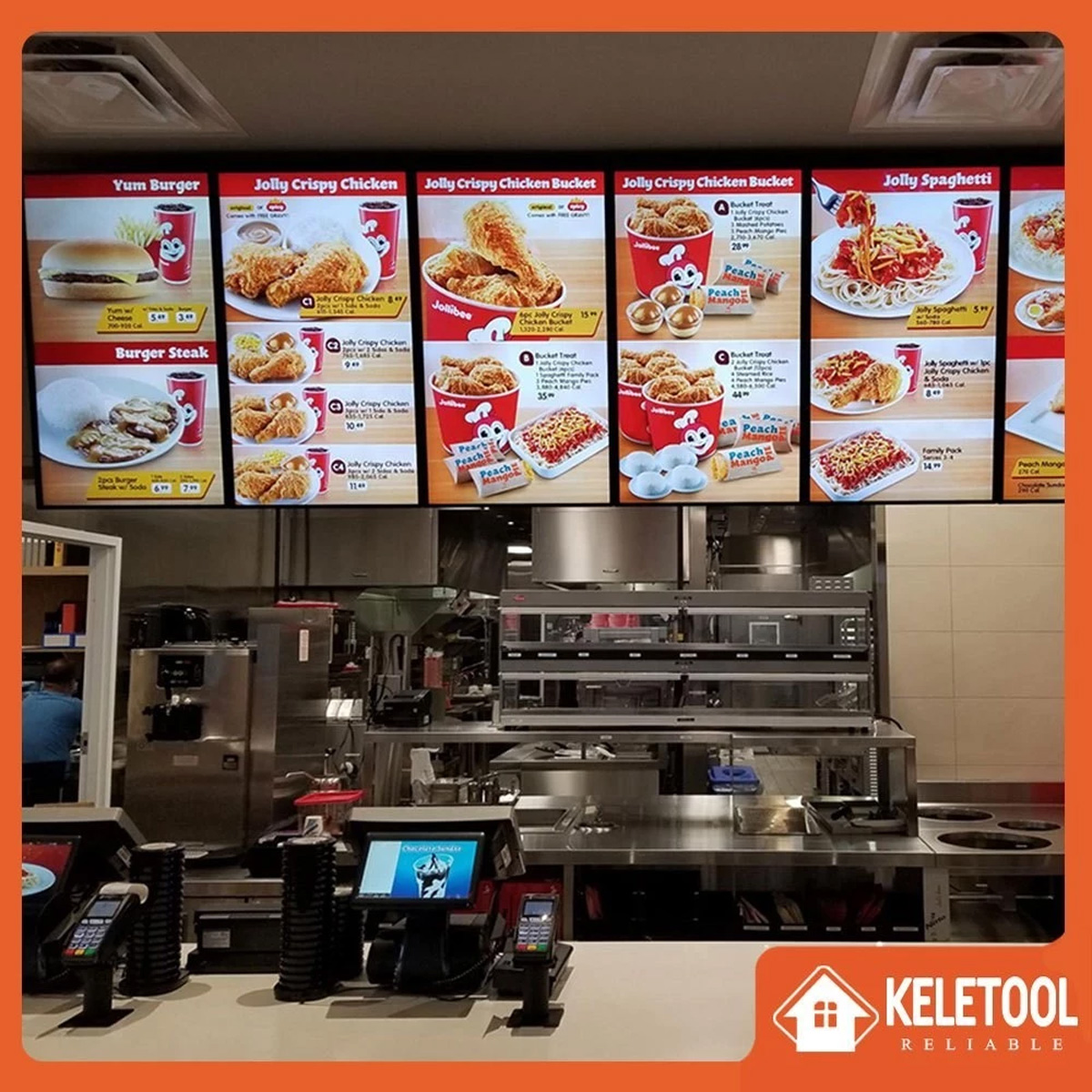 LED Menu Board Backlit Ad Poster Fast Food Restaurant Light Box Sign ...
