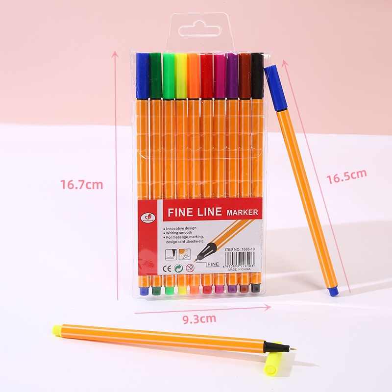 24-Color Ultra-Fine Needle Pen, Signature, Color Hook, Student Tracing ...