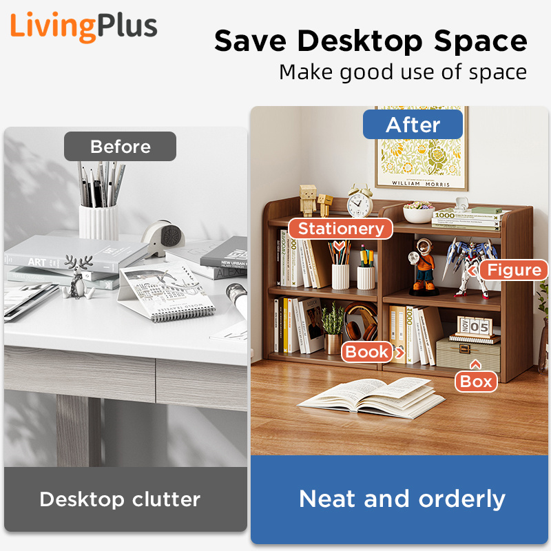 Book Rack Desk Organizer Office Storage Rack Tabletop Rack Rak Buku ...