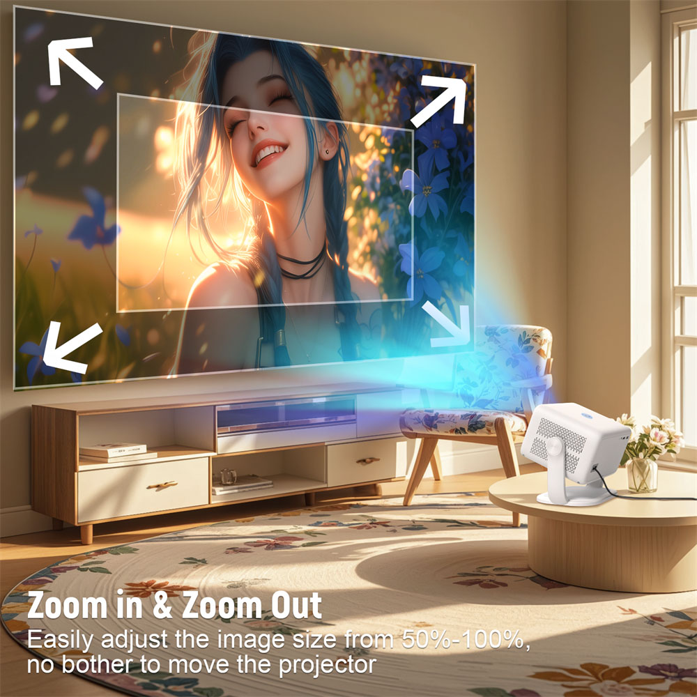 【Update projector】Salange P350 1080P Android11 Projector 4K Full HD ...