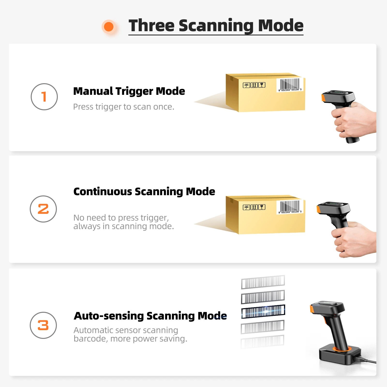 Eyoyo 2D EY-029 Bluetooth QR Code Screen Reader With Base 3-in-1 ...