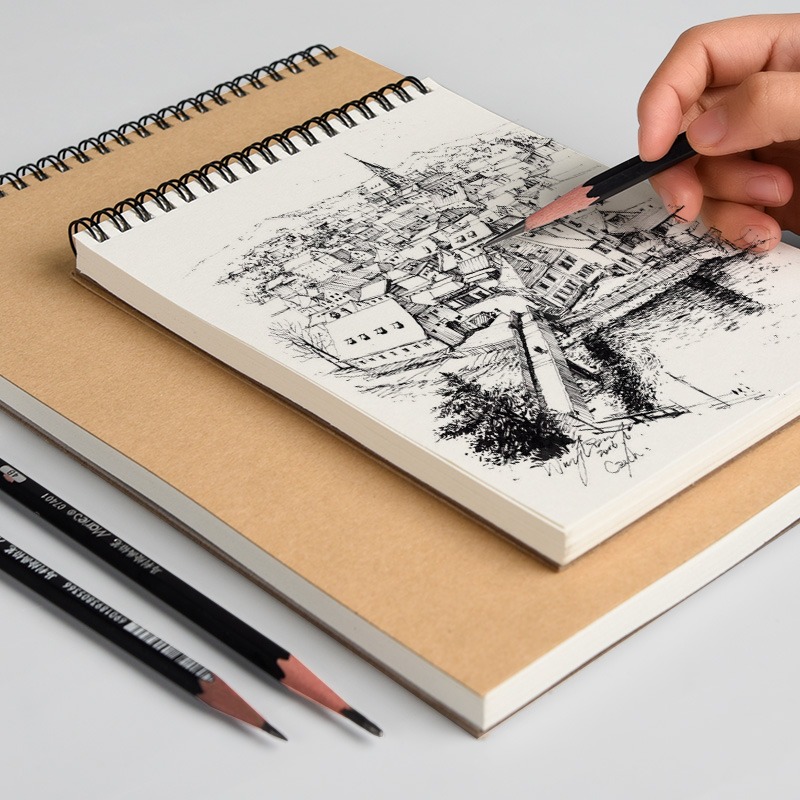 Professional sketchbook A5/16K/A4//18k/A3 Thicken paper 160 GSM Spiral ...