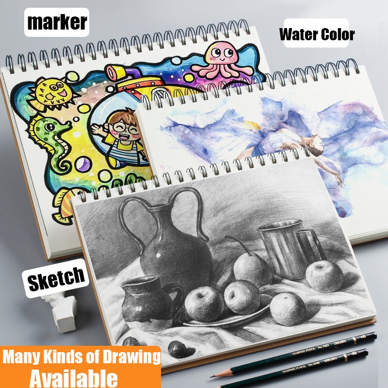 【Delivery From KL】Professional sketchbook A5/16K/A4//18k/A3 Thicken ...
