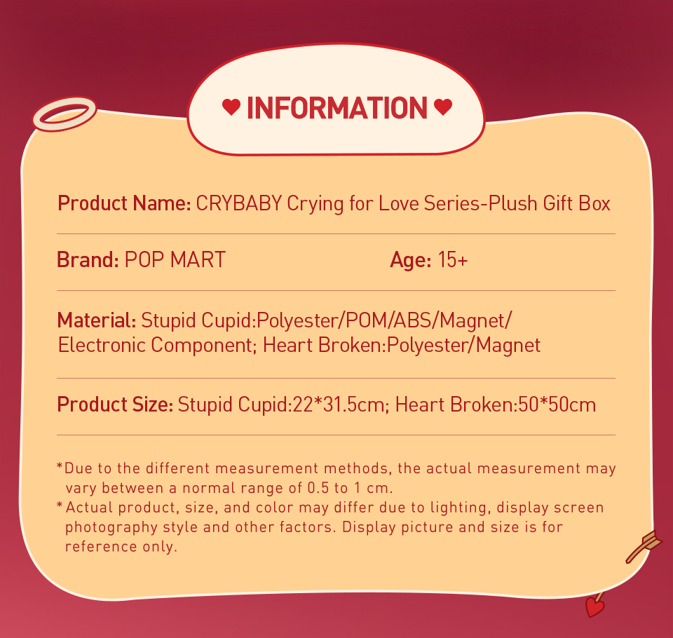 Pop mart crybaby crying for love series plush gift box shopee malaysia