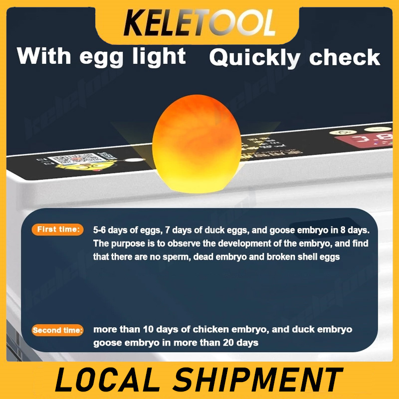 24 Egg Incubators Chick Hatching Egg Machine LED Light Adjustable ...