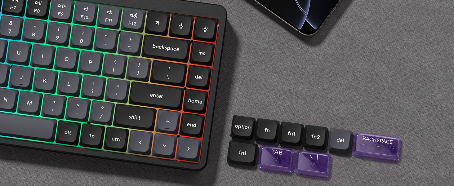 Womier 138 Keys Low Profile Skyline R3 PBT+PC Double Shot Compact ...