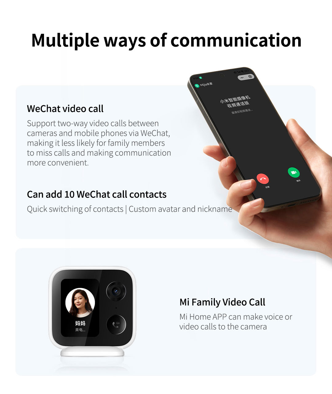 Xiaomi Smart Camera Video Call Version 4MP Ultra HD 131° Wide Angle 2 ...