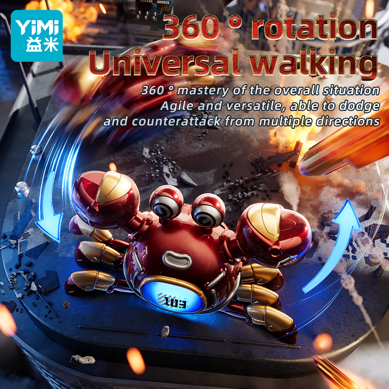 YIMI Kids Crawl Toy Remote Control Crab Electric Remote Control Sensing ...