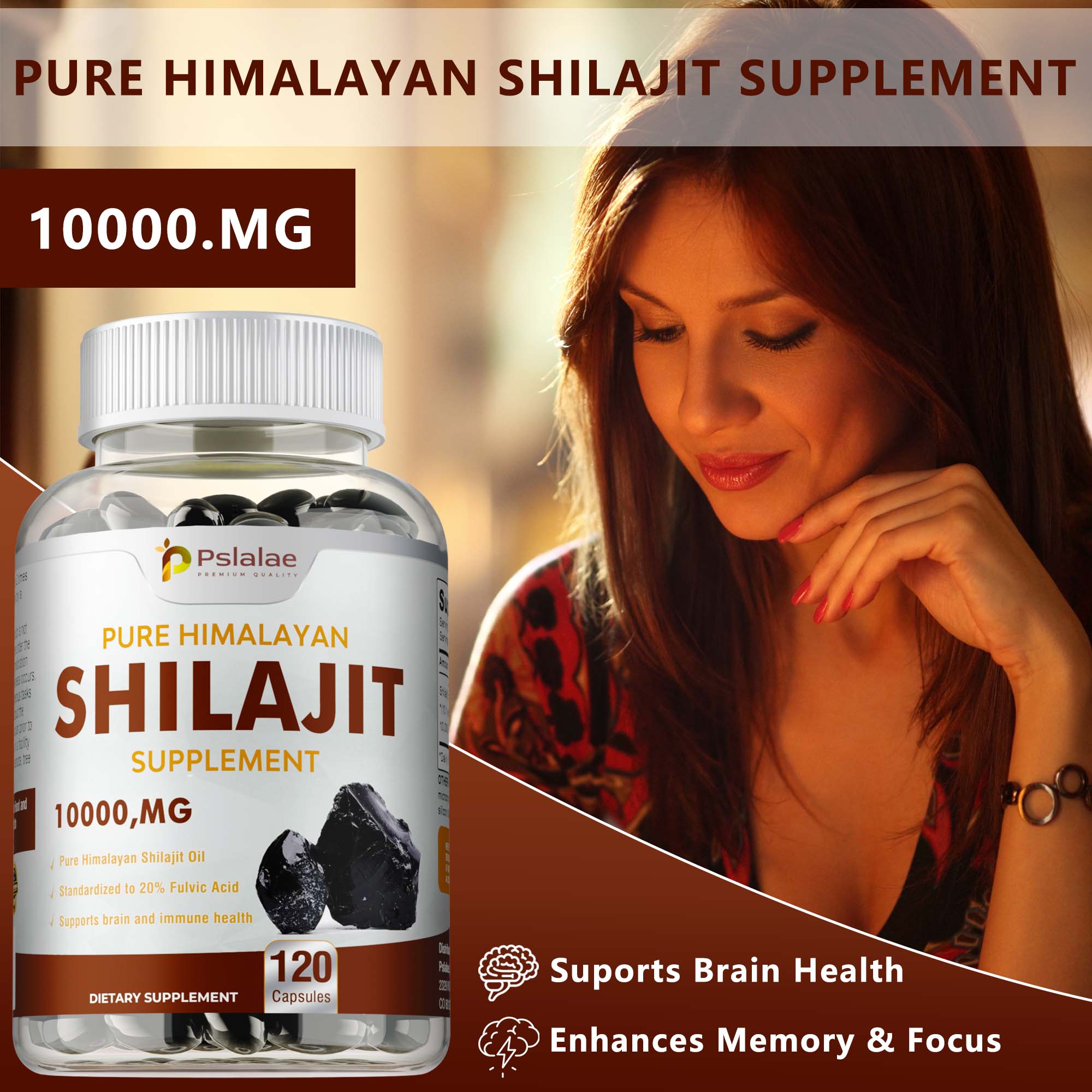 Shilajit Himalayan Shilajit Resin 100% Pure Shilajit Fulvic Acid and 85 ...