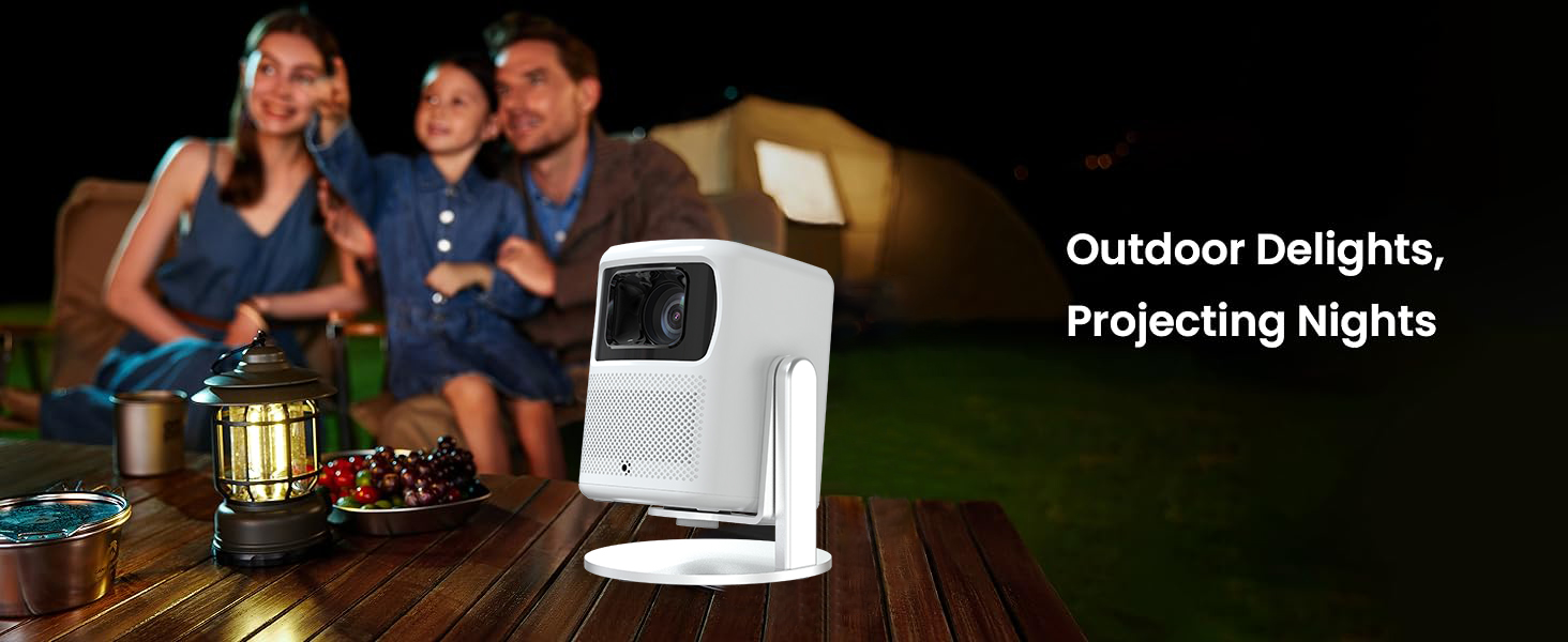 【Konka】C6 Projector Full HD 4K 360° Rotation Adjustment auto focus ...